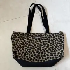 【Calvin Kent】 ヒョウ柄 トートバッグ（ファスナー付き）