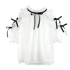 Rosé Muse　shoulder frills blouse