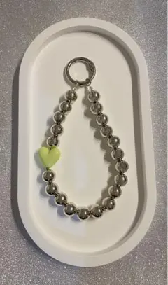 【No.3】スマホストラップ　シルバー