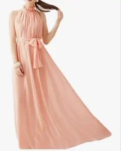 babester ピンク シフォン パーティドレス　演奏会　ワンピース