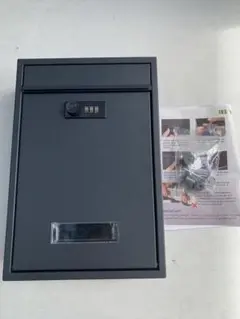 鍵付き収納ボックス ポスト　ダイヤル式ロック付き