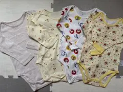 UNIQLO ベビー肌着 長袖 綿100％ 90cm 4枚セット