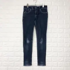 ❤️【C17】サイズ28 紺　デニムパンツ　スキニー　ストレッチ カジュアル