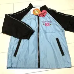 女の子用　水色裏起毛パーカー　サイズ120