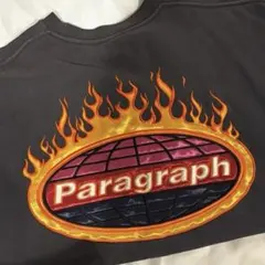 Paragraph フレイムデザイン トレーナー ブラック