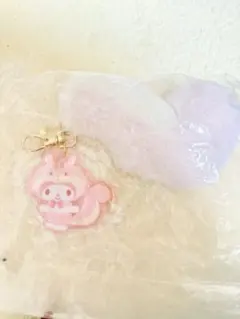 フォレストどうぶつしっぽ しっぽチャーム サンリオ マイメロ キーホルダー りす