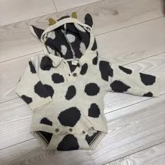 teteatete♡カウ 牛 ニットロンパース 70
