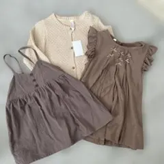 ワンピース カーディガン　3点セット　95cm