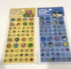 たまごっち　ドロップブロックシール タイルみたいなシール　青黄色セット