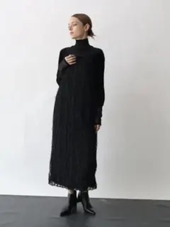 AgaBlack ヤマダヤ フェザー キャミソールワンピース 38