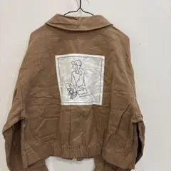 QQ55 Hudson honey ブルゾンアウターブラウンレディースM 古着