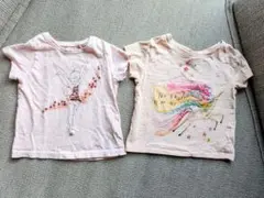 next 6-9ヶ月 Tシャツ 2枚セット ティンカーベル ユニコーン