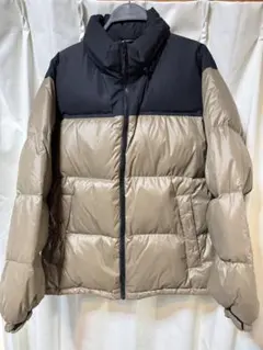 GU ダウンジャケット XL ベージュ/ブラック