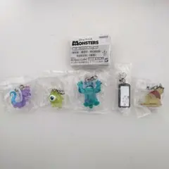 ガチャ　モンスターズ・インク めじるしアクセサリー NEW 全5種コンプセット