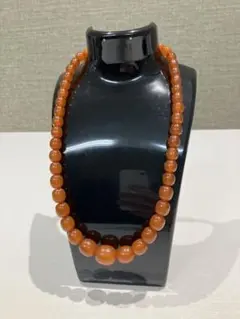 アンバー　琥珀ネックレス　T.2133