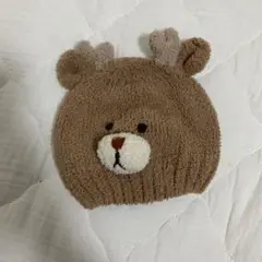 クマの顔デザイン ベビー帽子 42-44cm アカチャンホンポ　9月30日まで