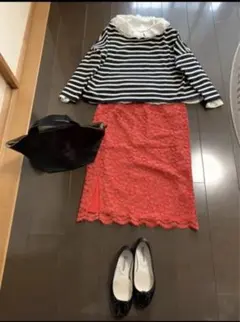 アイボリーコート　レーススカート　ビームス　b&y スピックアンドスパン