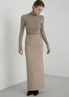 【LA PEAU DE GEM】Cinched Waist　ロングスカート38のサムネイル