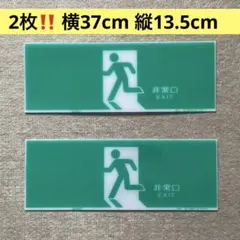 2枚‼️ 非常口 EXIT 表示パネルのみ 撮影用・インテリア・DIY にのサムネイル
