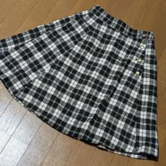 ハニーズ　COLZA　スカート　ひざ丈　Aライン　チェック　秋冬