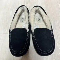 UGGアグ　モカシン　アンスレー 24センチ　ブラック