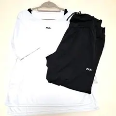 FILA フィットネスウェア　白　黒　 Mサイズ