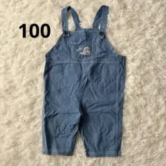 アザラシ刺繍 オーバーオール