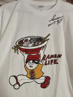 SUSURU 直筆サイン入りTシャツ RAMEN LIFE XLサイズ