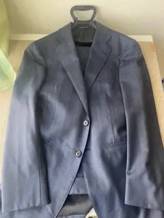 DORMEUIL ネイビーストライプスーツ　美品