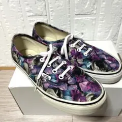 VANS バンズ　オーセンティック　24cm 花柄　総柄　スニーカー