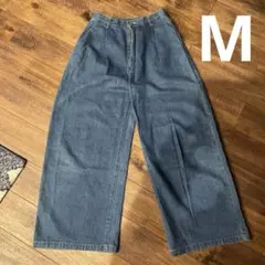 MOCA ワイドレッグデニムパンツ Mサイズ ブルーインディゴのサムネイル