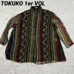 美品　TOKUKO 1er VOL（トクコ・プルミエヴォル）　シースルーシャツのサムネイル