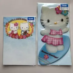 2001年当時物・サーフィン 水着キティ＆キティとダニエル 8枚入り＊おまけ付き