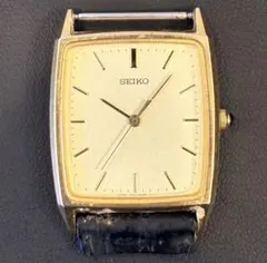 SEIKO セイコー クォーツ 腕時計 ゴールド　スクエア 非売品　不動のサムネイル