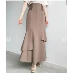 cocodeal ニットコルセットアシメティアードスカート