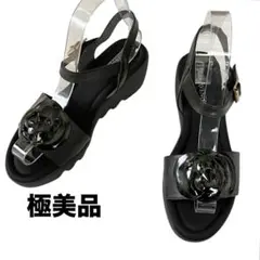 【未使用級】◾️ヒルズアヴェニュー◾️サンダル ミュール◾️カメリア◾️ウエーブソールのサムネイル
