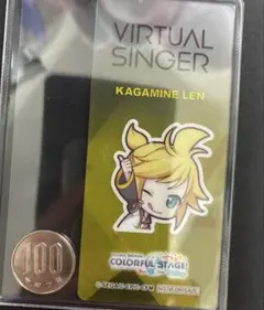 プロセカ　アニメイト特典クリアしおり　鏡音 レン