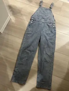 ライトブルー デニムオーバーオール☆11〜12歳向け