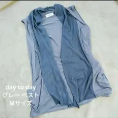 day to day グレー ベスト Mサイズのサムネイル
