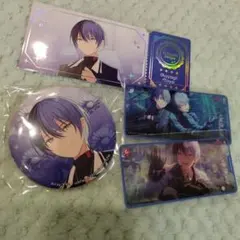 コネクトライブ　青柳冬弥　あんスタ　コラボ　缶バッジ　チケット風カード　メモステ