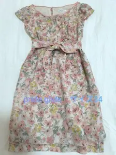 prideglide 花柄半袖　ワンピース XS　5号　小さいサイズ