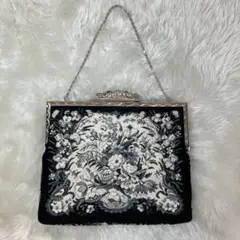 【箱付き】マリアシュトランスキー　プチポアン　刺繍　オーストリア　パーティバッグ 箱付き】マリアシュトランスキー プチポアン 刺繍 オーストリア