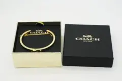 未使用保管品 コーチ COACH バングル ブレスレット GP ゴールド 元箱のサムネイル