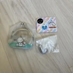 シープラ限定　サンリオ　ポチャッコ　がまぐちキーホルダー