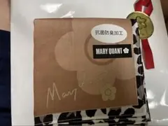 MARY QUANT 花柄ハンカチ ブラウン　シール付き　新品未使用