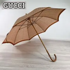 GUCCI グッチ ホースビット柄 長傘 木製ハンドル ヴィンテージ 約56cmのサムネイル