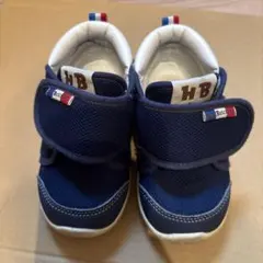 hot Biscuits ネイビー ベビーシューズ