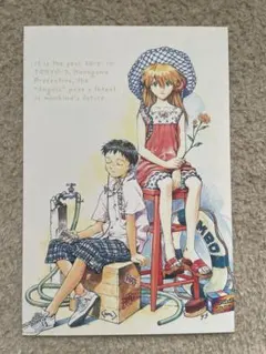 希少品 美品 新世紀エヴァンゲリオン（シンジ・アスカ） ポストカード