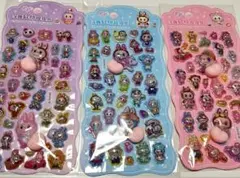 ラブブおしりシール　ラブブ桃シール　3枚セット