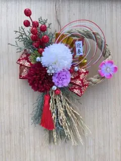 NO.307しめ縄 しめ縄リース お正月飾り　　しめ飾り 2026